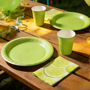 DAMAI - Vajilla de Papel de Color Sólido para Fiestas, Juego de Vajilla Desechable de Color Liso, Platos de 7 y 9 Pulgadas, Vasos de Papel, Servilletas - Product Image 6