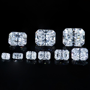 Piedra de Moissanita de Fábrica Xingyue, 1 Quilate, Corte Radiante, Color Rosa Granate Verde, Diamante de Moissanita al por Mayor - Product Image 4