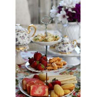 Présentoir à Cupcake personnalisé durable à 3 niveaux pour fête de mariage, plateau en mélamine élégant pour fruits et desserts