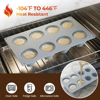 Moule à gâteau en silicone SILIKOLOVE Factory, série fruits, 6 cavités, forme fraise, LFGB Platinum, sans BPA, pour mousse et pâtisserie