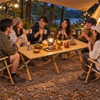 Table de camping pliante, pliable et portable, pour pique-nique en plein air, barbecue, plage, jardin, voyage, randonnée, pêche et autres utilisations