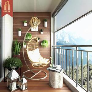 ม่านม้วน<span class=keywords><strong>กันแดด</strong></span>พลังงานแสงอาทิตย์กันลมสั่งทำได้ม่านม้วนสำหรับระเบียงสวนแบบกันน้ำ - Product Image 1