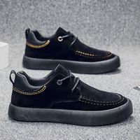 Chaussures de sport en PU pour hommes, grandes tailles 39-46, à lacets, tendance, rehaussantes, pour la marche et la course, semelle intermédiaire en PVC, semelle extérieure confortable en caoutchouc