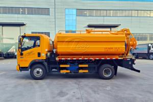Camion à jet d'aspiration Sinotruk M3 4x2 10m³, moteur Weichai, pompe haute pression 24MPa, pompe à vide à anneau liquide, dragueur d'égouts - Product Image 3