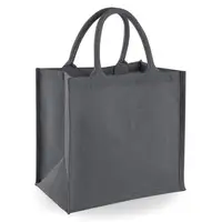 Promotion sac fourre-tout en coton imprimé personnalisé de haute qualité, sac en Jute à poignée en cuir à la mode
