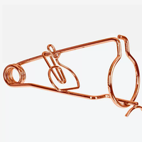 Trampa para Topos de Metal Resistente, Trampa para Topos con Resorte de Alambre, Trampa Profesional para Control de Plagas de Jardín, Clip para Eliminar Topos con Recubrimiento de Cobre