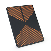 Étui pour tablette multi-pliable en forme de Y, avec coussin intérieur en nid d'abeille pour dissipation thermique, coque arrière souple en TPU, support multi-angles, compatible avec tous les iPad
