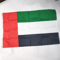 Drapeau des Émirats arabes unis de haute qualité 3x5 pieds Polyester EAU DUBAÏ Drapeaux 3x5 pieds