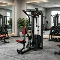 Máquina de remo sentado comercial para gimnasio, equipo de entrenamiento de fuerza para espalda, estación de remo con cable y pila de pesas