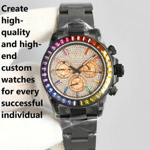 Reloj Mecánico para Hombre de Acero Inoxidable Negro Hecho de Acero Inoxidable 904L 4130 con Movimiento Mecánico Ultrafino - Product Image 2