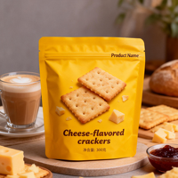 Op maat gemaakte voedselveilige, vochtbestendige hersluitbare staande pouches verpakkingen voor chocolade, aardbeienmelk, gelei, fruitsalade