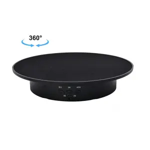 360 Degree Rotating 20cm USB Electric Rotating Turntable Velver Display Stand Video Shooting Props Turntable for Photography