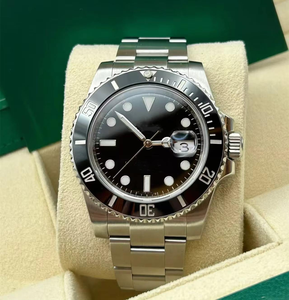 นาฬิกาเรืองแสงคุณภาพสูง กันน้ำ ขนาด 41 มม. ตัวเรือนเหล็ก 904L เครื่อง VS factory 3235  หน้าปัดเซรามิกสีดำ นาฬิกาดำน้ำ - Product Image 1