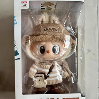 Original pour Labubu Big Dolls 38cm Latte Toys PVC Plush Toys Mystery Boxes Walk by Fortune