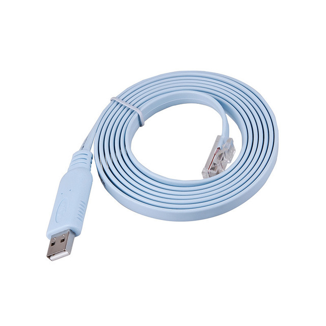 1.5m Usb Ttl Serial to Rj45 Cable Console Cable USB Serial to RS232 RJ45 CAT5 Cable for Routers Microphones Monitors