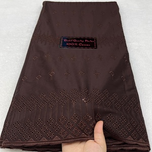 Gran oferta 100% telas de encaje polaco suizo africano de algodón para hombres <span class=keywords><strong>vestidos</strong></span> de novia tela bordada para hombres - Product Image 5