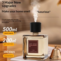 Diffuseur d'aromathérapie en verre longue durée, capacité 500 ml, ensemble diffuseur à bâtonnets pour la maison, l'hôtel, la chambre à coucher, ornement décoratif