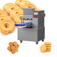 Ligne de production de biscuits et de gâteaux à écran tactile avec contrôle PLC, machine de formage et de dépose pour usine alimentaire