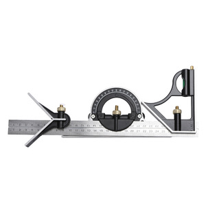 C480 Adjustable Combination Right Angle Ruler 45 Degree Measuring Tools for Woodworking Stainless Steel Square Angle Ruler