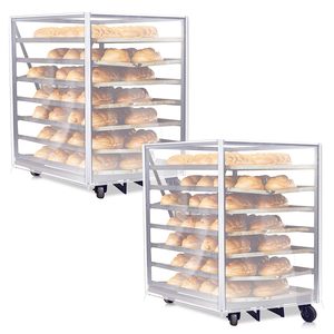 Texpack Bun Pan Rack Cover <span class=keywords><strong>avec</strong></span> fermetures à glissière, Couvercle de support de casserole en plastique transparent - Product Image 4