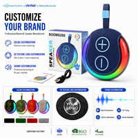 Altavoz LED Inalámbrico con Logotipo OEM, Carcasa de ABS Elegante, Tamaño Compacto, Sonido de Tono Natural, Ideal para Regalos Corporativos