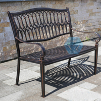 Meubles d'extérieur modernes, écologiques, durables et portables, sièges toutes saisons en composite bois-plastique recyclé pour jardin, parc, villa