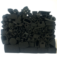 Sello adhesivo de espuma EPDM tipo D para puertas, ventanas, Marco, tapón de tiro de aire, antipolvo, insonorizado con cinta trasera