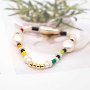 Bracelet en perles <span class=keywords><strong>Miyuki</strong></span> fait main personnalisé 2026, plaqué or, perles d'eau douce, pour femmes, bijoux tendance - Product Image 6
