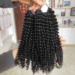 Extensiones de cabello humano natural listas para enviar, con ondas profundas, rizadas estilo birmano, afro, rizadas tipo Jerry, para crochet, trenzado, de alta calidad. - Product Image 6