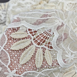 Tela de Encaje Floral Transpirable y Soluble <span class=keywords><strong>en</strong></span> Agua, 100% Algodón, <span class=keywords><strong>para</strong></span> Ropa o Vestidos Hawaianos, Tela de Encaje Bordada - Product Image 5