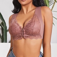 Soutien-gorge en dentelle respirant pour femme, grande taille, couvrant entièrement, push-up, sexy, sans armatures, pour usage quotidien, fitness léger et sport, vente en gros en vrac