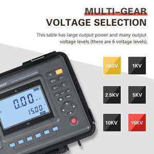 เครื่องวัดความต้านทานฉนวนแบบดิจิตอล ES3045E 10kV 35T ใช้แบตเตอรี่แบบชาร์จได้ สำหรับหม้อแปลง มอเตอร์ และงานไฟฟ้า - Product Image 5