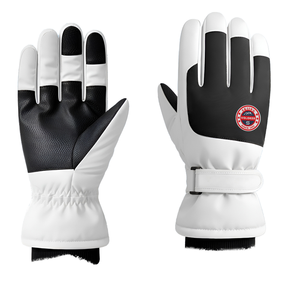 Gants unisexes en polyester imperméables pour l'hiver, très demandés, chauds, pour moto, motard, avec logo personnalisé, doublure en peluche, pour la conduite, le snowboard - Product Image 1