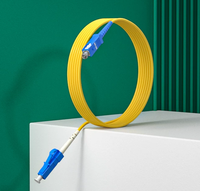 Cordon de brassage fibre optique Simplex LC SC Monomode 9/125 OS2 Jaune à très faible perte, conforme ANSI/TIA-568-C.3, de qualité supérieure et fiable