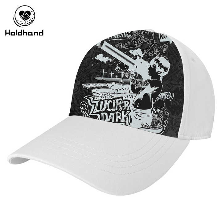 Environmental Plain Babysbreath Golf Caps Polyester Golf Cap