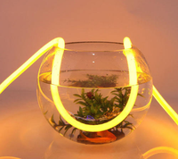 Bande LED ronde IP65 flexible et dimmable, néon flexible RGB personnalisé à 360 degrés, 24V PVC, télécommande pour jardin