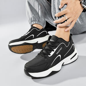 Zapatos Blancos Transpirables para Hombre, Zapatos Deportivos de Suela Gruesa Modernos y Versátiles para Hombre, Zapatos Casuales para Correr, Zapatos de Moda para Papá - Product Image 6