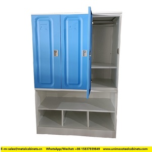 <strong>Mudroom</strong> Daycare Kids Clothes <strong>Closet</strong> Children Bedroom School Metal Wardrobe Locker Cabinet with Cubbies Furniture - Product Image 3