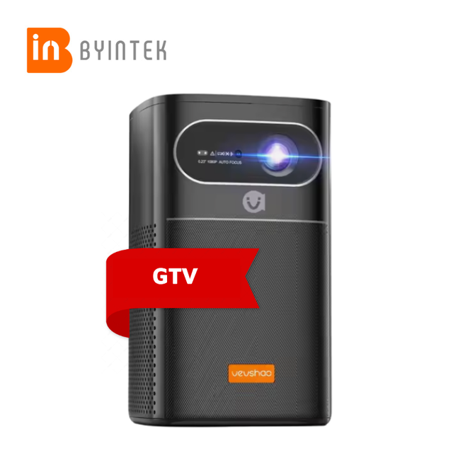 BYINTEK V30 Max DLP Smart Idea Mini Battery Power Projector 400 Lumens Rechargeable Portable GTV Projector for Outdoor