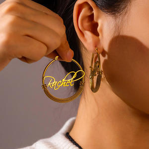 Pendentif Cœur en Acier Inoxydable Plaqué Or avec Initiales Alpha <span class=keywords><strong>Alphabet</strong></span> Automation Cadeau avec Pierre Principale en Zircon - Product Image 4