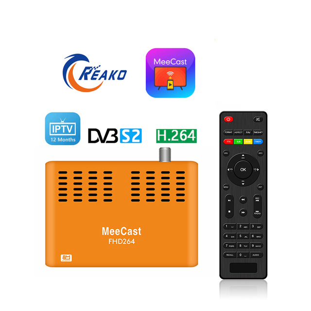 GX6605S DVB-S2 WiFi IP TV Box 12 Months 1080P Digital TV Tuner Receiver H.264 Free to Air Decoder Plastic Satellite Receivers