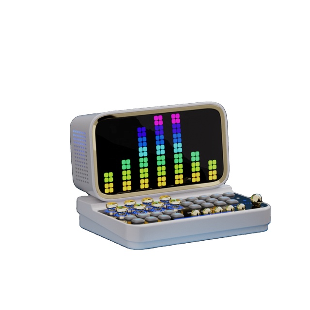 K15 Professional Mini Wireless Loudspeaker Portable RGB LED Lighting Smart Screen Rechargeable for Speaker Built-in Mic