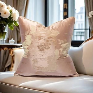 Fundas de almohada de sofá de lujo modernas de champán, Fundas de cojín decorativas con patrón geométrico Retro para sala de estar - Product Image 6