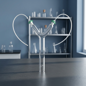 Olfactomètre en Y OEM en verre borosilicaté, longueur de tige 360x180mm, longueur de bras, équipement de laboratoire pour le comportement des insectes et l'entomologie - Product Image 1