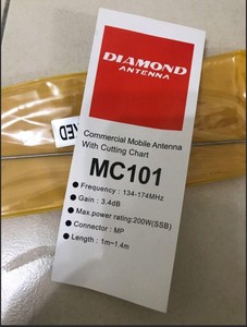 Vente en gros MC101 Diamond, vente chaude <span class=keywords><strong>MC</strong></span> - <span class=keywords><strong>101</strong></span> antenne mobile commerciale avec antenne mobile VHF de voiture 136-174 mhz pour radio amateur - Product Image 5