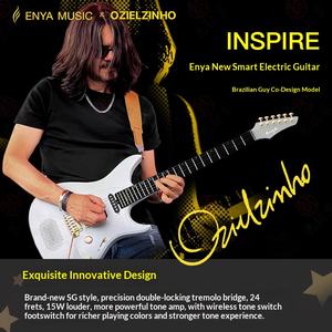 Guitarra Eléctrica Inteligente <span class=keywords><strong>Enya</strong></span> Inspire, Colaboración con Luo Tianyi, Fibra de Carbono, para Principiantes, 6 Cuerdas, Single Double Shake - Product Image 4