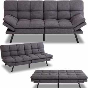 Sofá Cama Plegable Multifuncional Moderno para Sala de Estar, Montado en la Pared, Futón Ajustable de Doble Uso, Controlado por Aplicación Móvil, de Plástico - Product Image 1