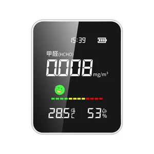 Détecteur de formaldéhyde, moniteur de qualité de l'air, écran LCD, portable, HCHO 0,2 ppm, testeur de température et d'humidité, réveil, maison, voiture - Product Image 2