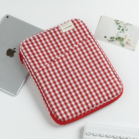 Nueva Bolsa para Portátil Coreana a Cuadros, Duradera, de Gran Capacidad, para Portátiles Apple de 11 Pulgadas, Funda para Tablet, Disponible en Stock