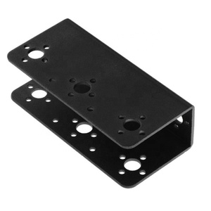 Support de montage métallique en acier au carbone, découpe laser par pliage, revêtement en poudre, fixation d'équipement, OEM personnalisé - Product Image 3